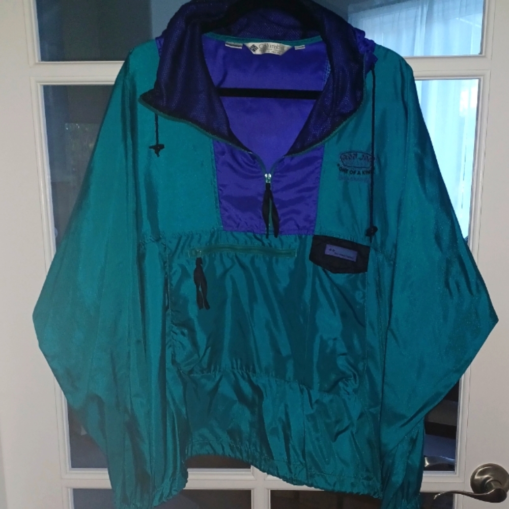 Vintage Windbreaker 1980-90's RON JON Surf Shop, Cocoa Beach & Columbia LARGE